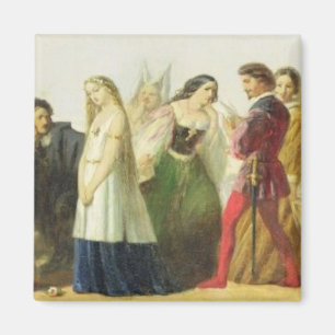 Aimant Cortège des caractères de Shakespeare (huile
