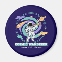 Aimant Cosmic Wanderer Astronaut Telescop