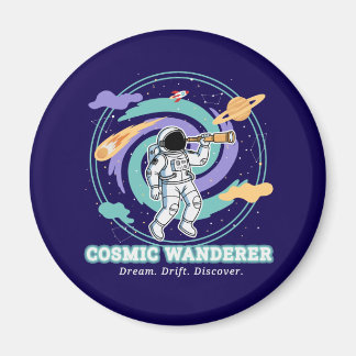 Aimant Cosmic Wanderer Astronaut Telescop
