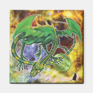 Aimant cosmique vert de dragon