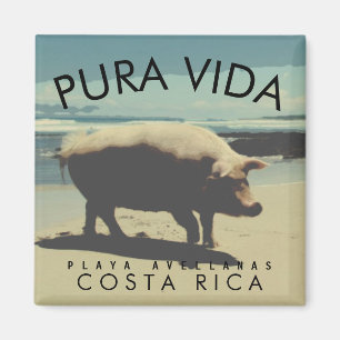 Aimant Costa Rica Pura Vida Votre Souvenir Photo
