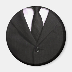 Aimant Costume classique et Cravate noire