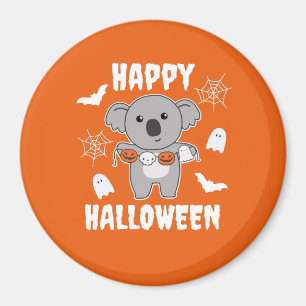 Aimant Costume de chaume Citrouille d'Halloween Koala Hap