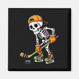 Aimant Costume de hockey sur glace squelette Halloween Ho