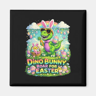 Aimant Costume de lapin T-rex tenue de Pâques pour garçon