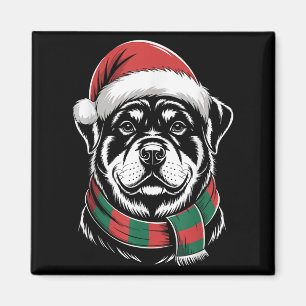 Aimant Costume de Noël Chapeau et Écharpe de Père Noël po
