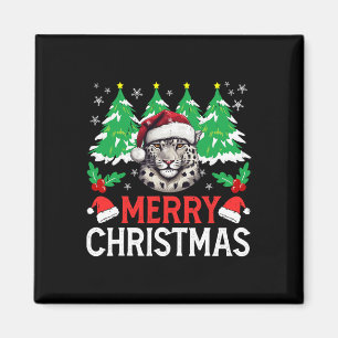 Aimant Costume de pyjama de Noël léopard pour les vacance