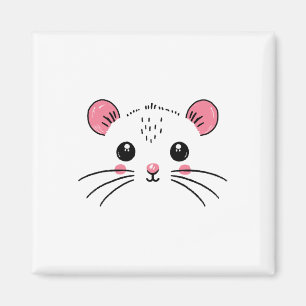 Aimant Costume de visage souris fille garçon Anniversaire