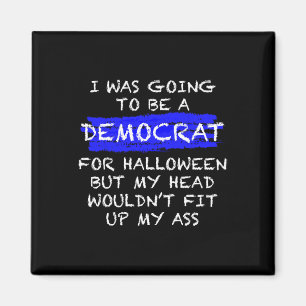Aimant Costume d'Halloween anti-libéral amusant pour adul