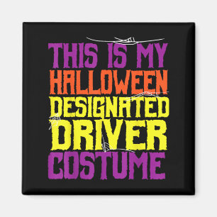 Aimant Costume d'Halloween de conducteur désigné drôle
