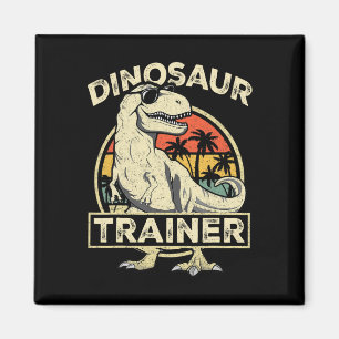 Aimant Costume d'Halloween de dresseur de dinosaures Rétr