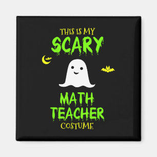 Aimant Costume enseignant en mathématiques effrayantes Ha