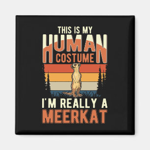 Aimant Costume humain Meerkat Halloween Meerkat