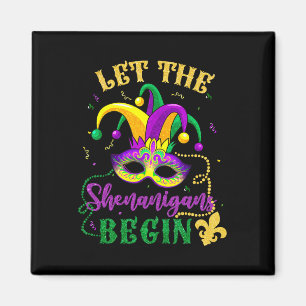 Aimant Costume Mardi Gras Laissez Les Shenanigans Commenc