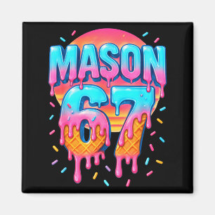 Aimant Costume Mason 67 Glace Crème Baseball Drip 6 7 Mèm