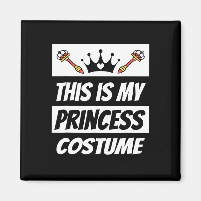 Aimant Costume princesse rétro Halloween Costume (Devant)