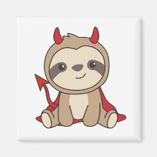 Aimant Costume sorcière déviale Sloth Halloween