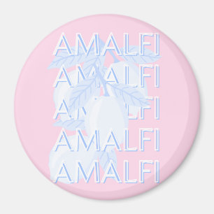 Aimant Côte d'Amalfi, Italie, Art Voyage, Preppy