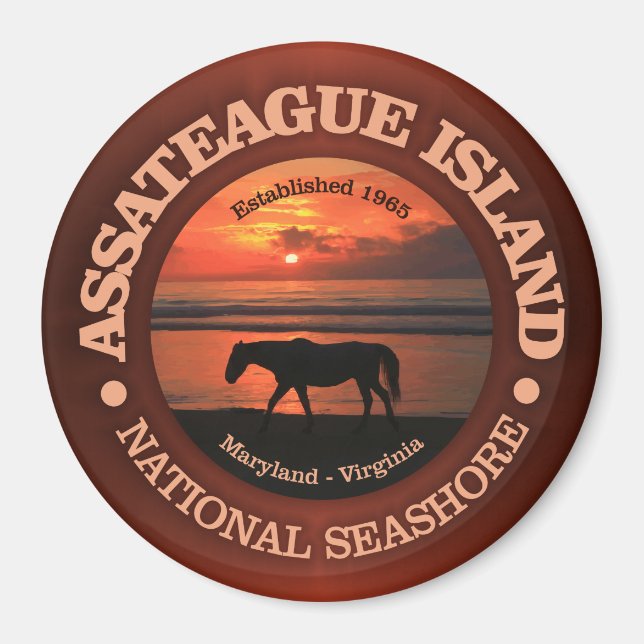 Aimant Côte nationale de l'île Assateague (Devant)