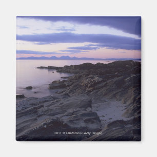 Aimant Côte rocheuse au coucher du soleil dans Kintyre,