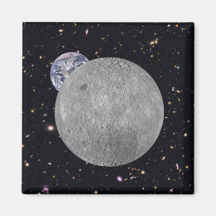 Aimant Côté sombre ou lointain de la lune Ciel étoilé