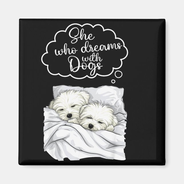 Aimant Coton De Tulear Dog Nightgown Pajama  (Devant)