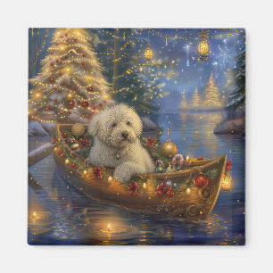 Aimant Coton De Tulear Noël Festive Voyage