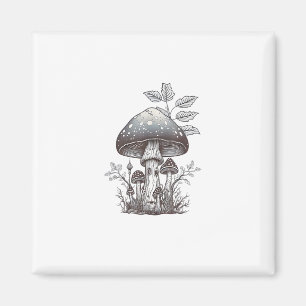 Aimant Cottagecore Champignon Goblincore Esthétique Cham