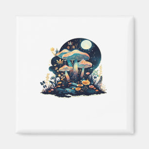 Aimant Cottagecore et Salon de Champignons Goblincore est