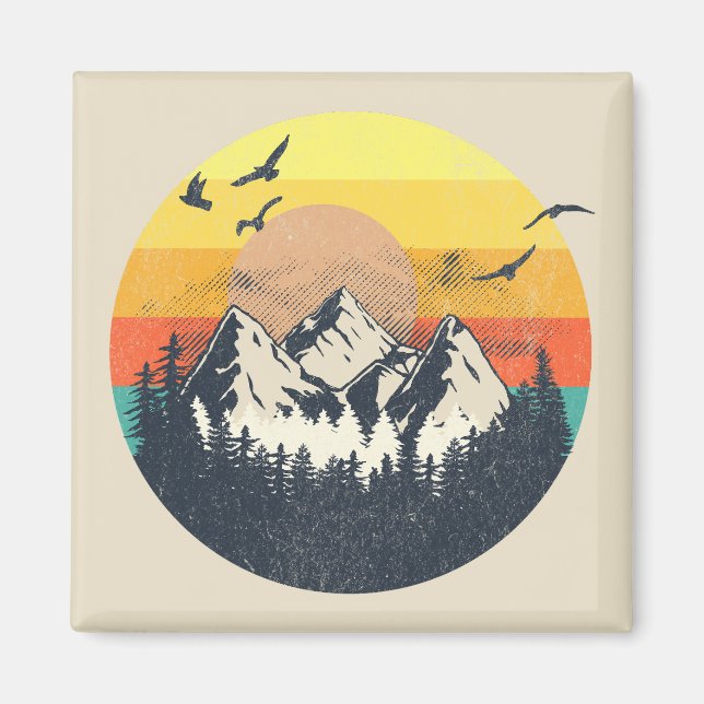 Aimant Coucher de soleil (Devant)