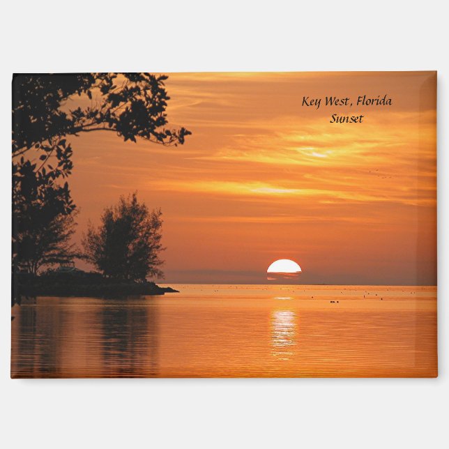 Aimant Coucher de soleil à Key West, Floride (Recto)