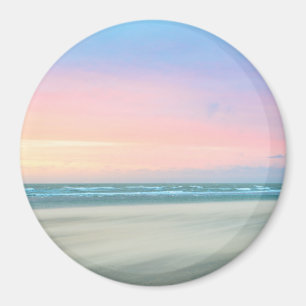 Aimant Coucher de soleil abstrait à la plage de La Haye
