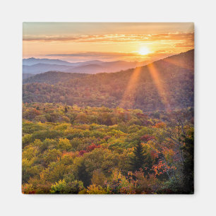 Aimant Coucher de soleil automnal depuis Beacon Heights