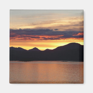 Aimant Coucher de soleil en Alaska I Photographie de l'Al
