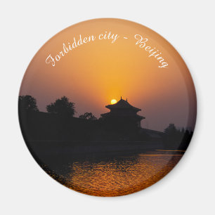 Aimant Coucher de soleil sur la Cité interdite - Pékin, C