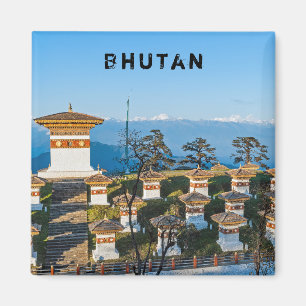 Aimant Coucher de soleil sur le col de Dochula - Bhoutan,