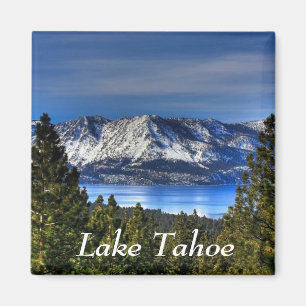 Aimant Coucher de soleil sur le lac Tahoe California Magn