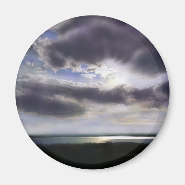 Aimant Coucher du soleil lever de la ligne d'horizon de l (Devant)