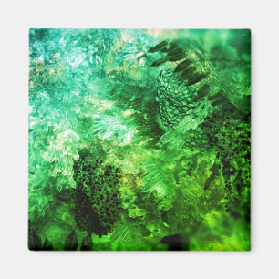 Aimant Couches de cristaux verts