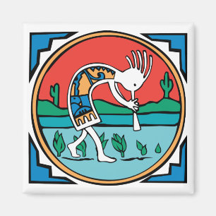 Aimant Couleur de Kokopelli