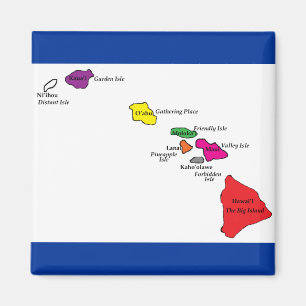 Aimant Couleur des îles Hawaiiennes
