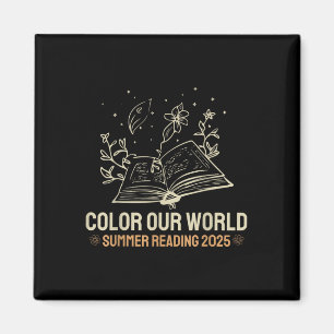 Aimant Couleur mignonne Notre Monde Lecture Été 2025 Livr