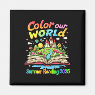 Aimant Couleur Notre Monde Été 2025 Programme de Lecture