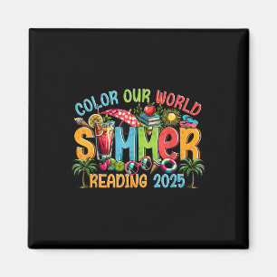 Aimant Couleur Notre Monde Été 2025 Programme de Lecture