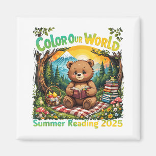 Aimant Couleur Notre Monde Été 2025 Programme de Lecture