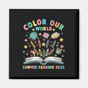 Aimant Couleur Notre Monde Lecture Été 2025 Bibliothécair
