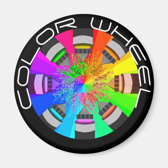 Aimant Couleur Paint Paint Splash (Devant)