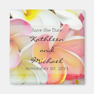 Aimant Couleur Plumeria Enregistrer l'aimant Date
