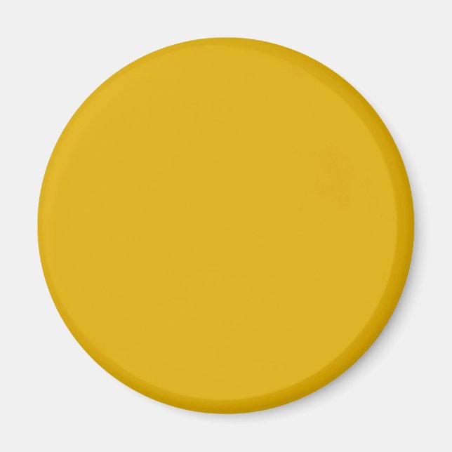 Aimant Couleur solide jaune moutarde (Devant)