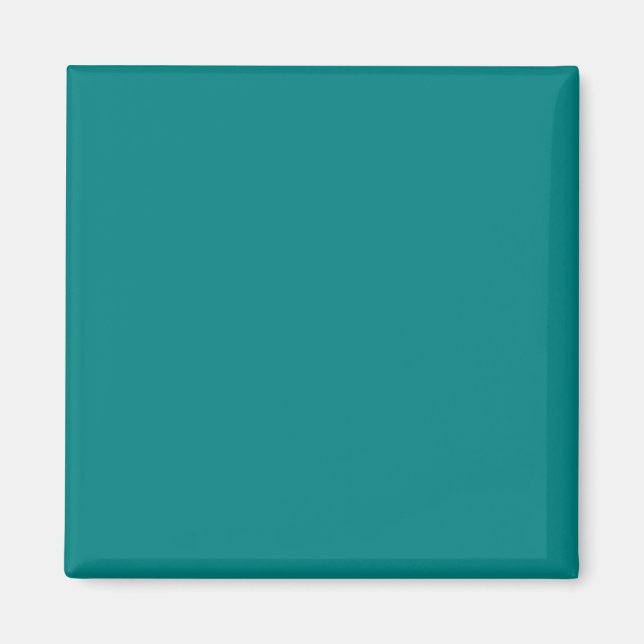 Aimant Couleur solide turquoise | Classique | Élégant (Devant)